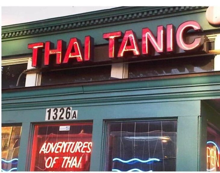 Hilarious Signs Thai Tanic