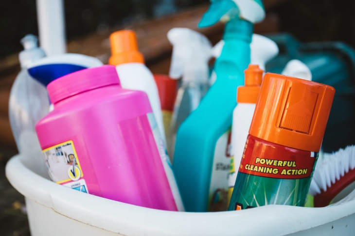 Revive Dirty White Socks Cleaning Supplies in a Bucket