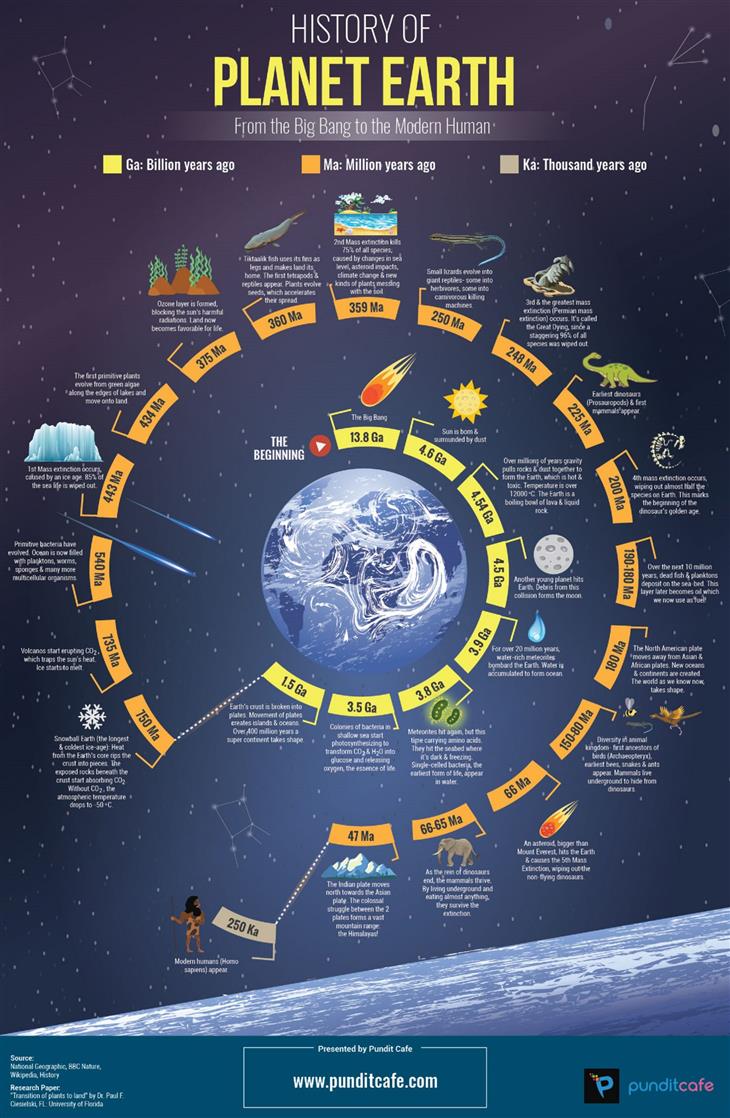 The History of Earth infographic