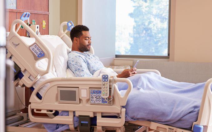 Are you empathetic or sympathetic: A man in a hospital bed