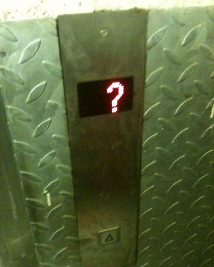 Funny Signs, elevator