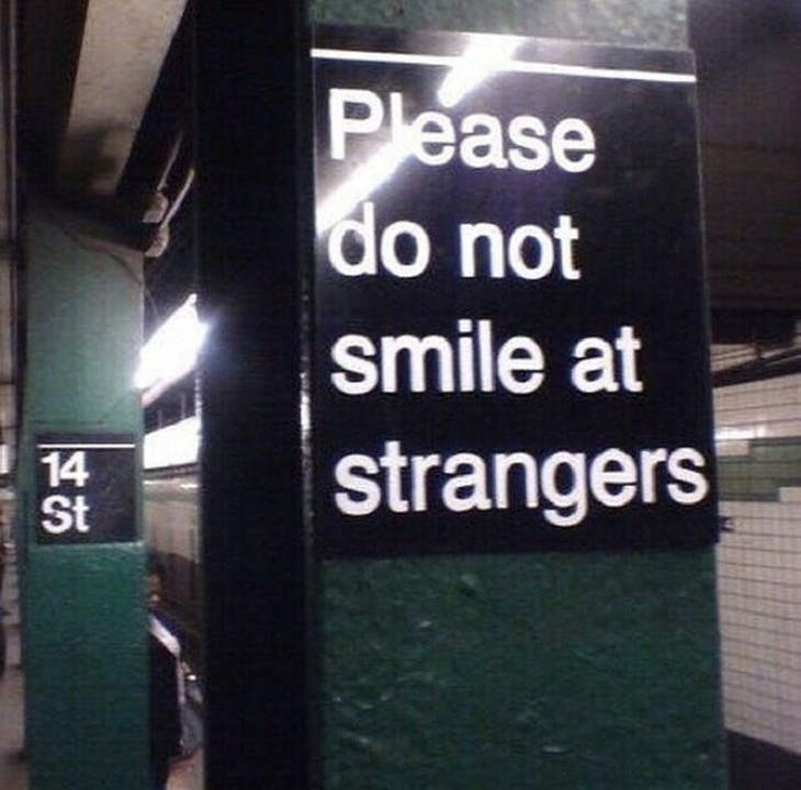Funny Signs, subway