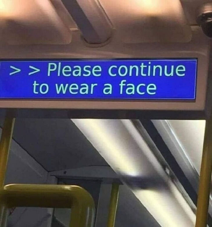 Funny Signs, face