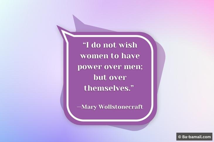 Women’s Month Quotes Mary Woolstonecraft