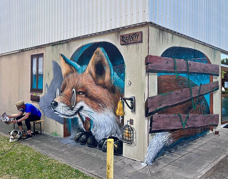 3D Graffiti, fox 