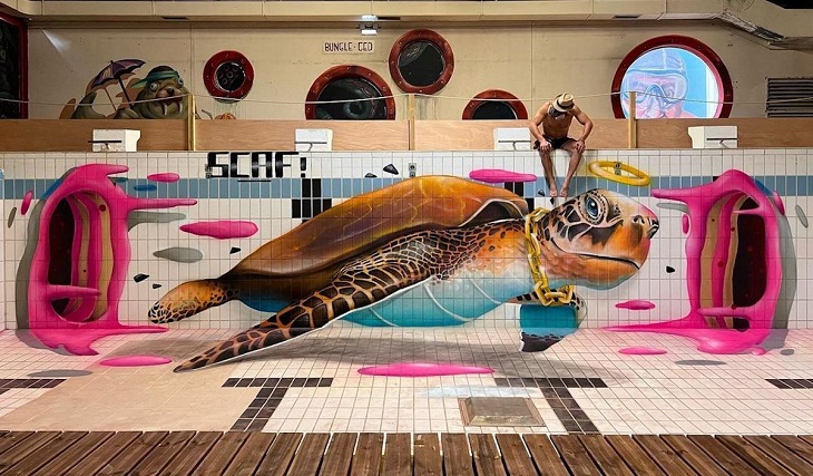 3D Graffiti, turtle