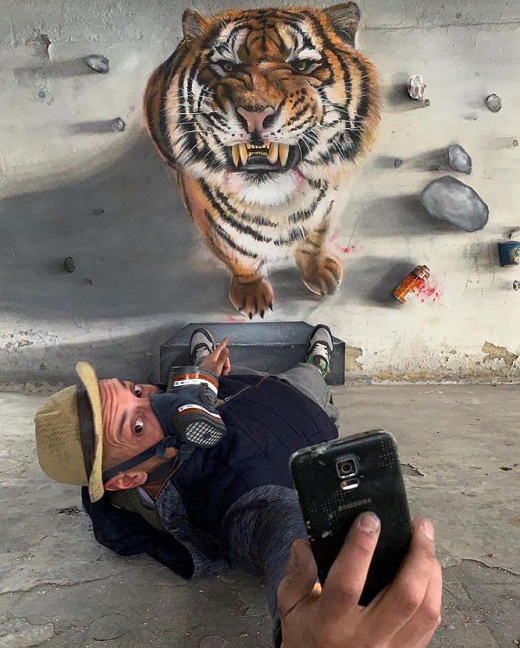 3D Graffiti, tiger
