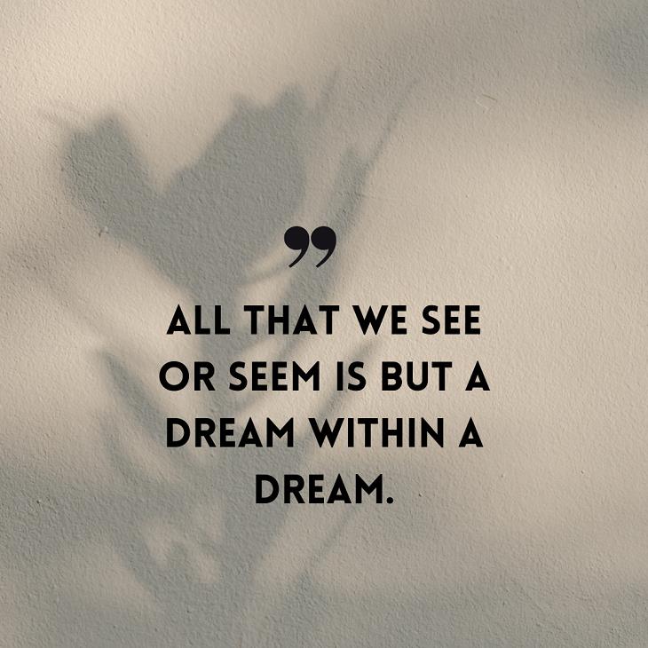 Edgar Allan Poe's Thoughtful Quotes, dream