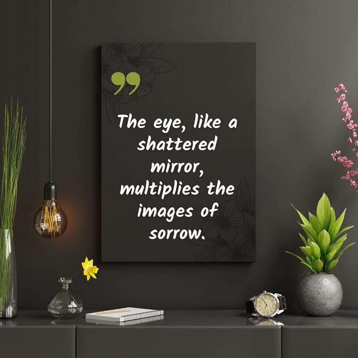 Edgar Allan Poe's Thoughtful Quotes, mirror