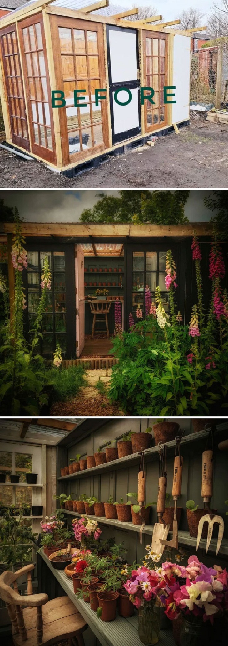 Garden Photos, DIY potting shed 