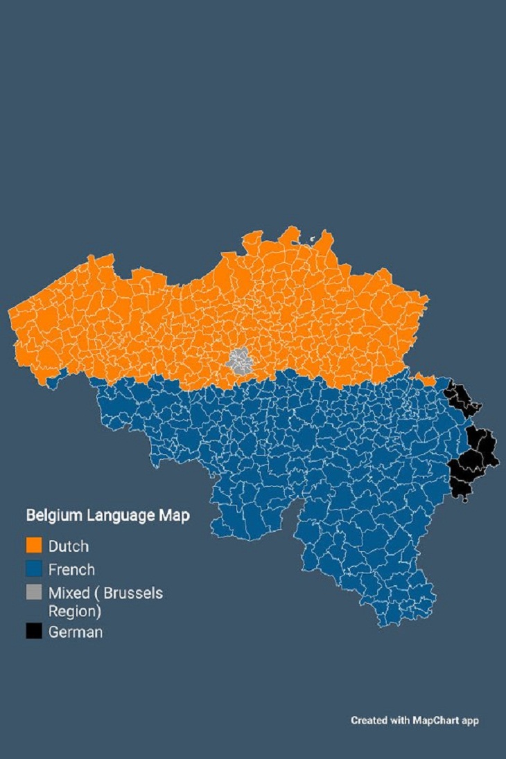 Unique and Interesting Maps, belgium