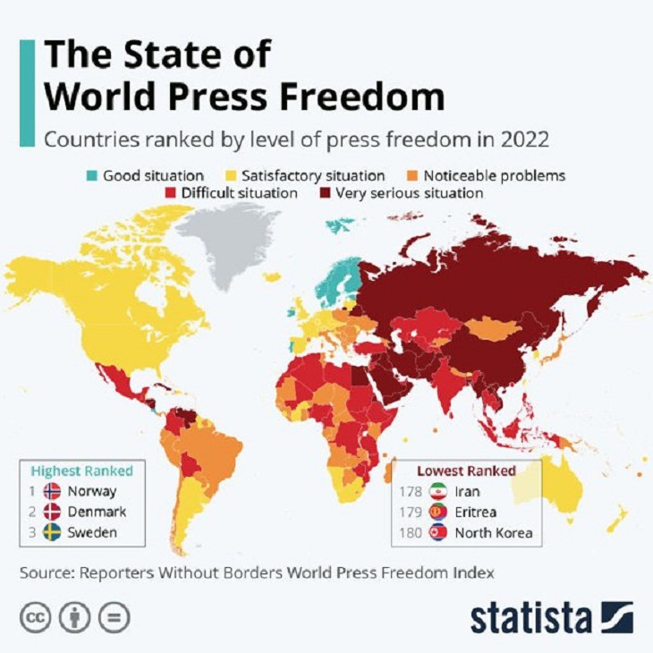 Unique and Interesting Maps, world press