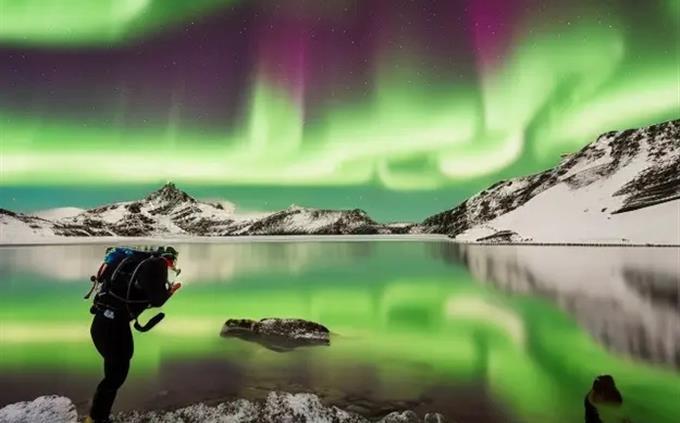 Artificial intelligence or real image: the northern lights