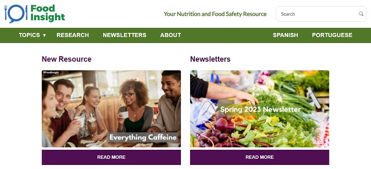 Useful Websites, Food Insight 