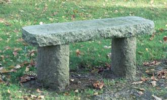 What garden is hiding in your soul: a simple stone bench