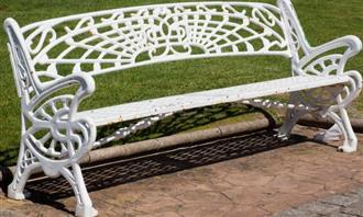 What garden is hiding in your soul: a designed metal bench