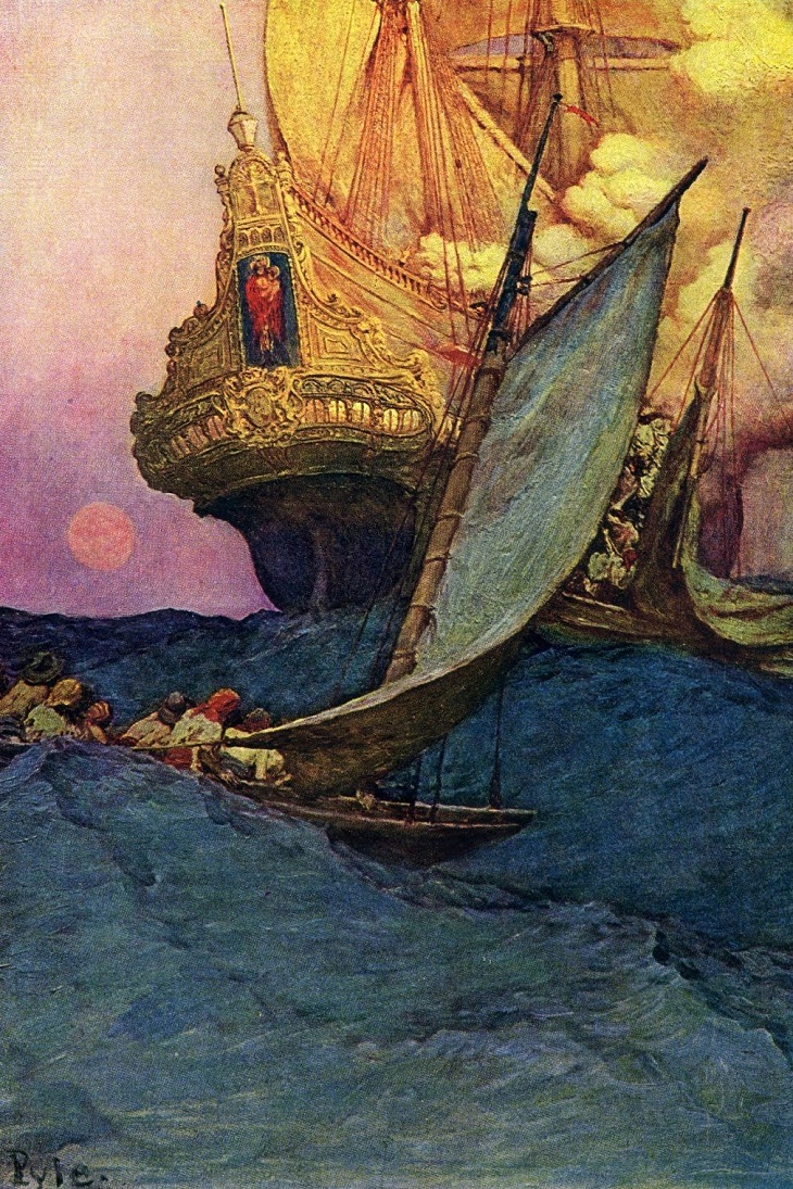  Howard Pyle's Timeless Paintings, Galleon 
