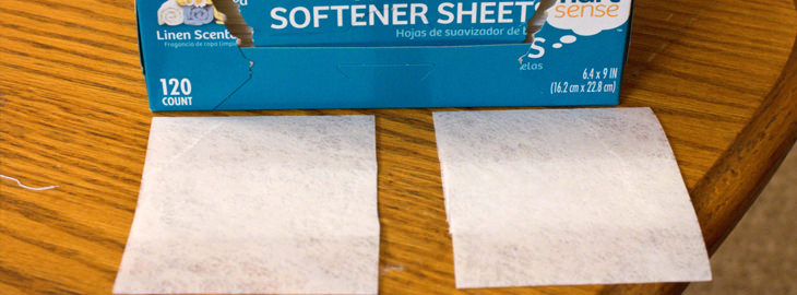 Softener sheets - pillow smell