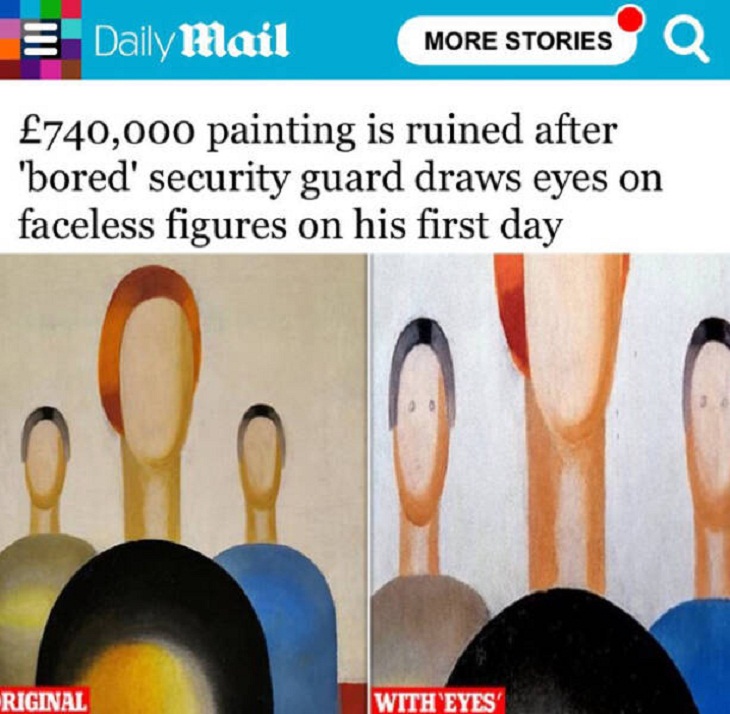 Newspaper Headlines, painting