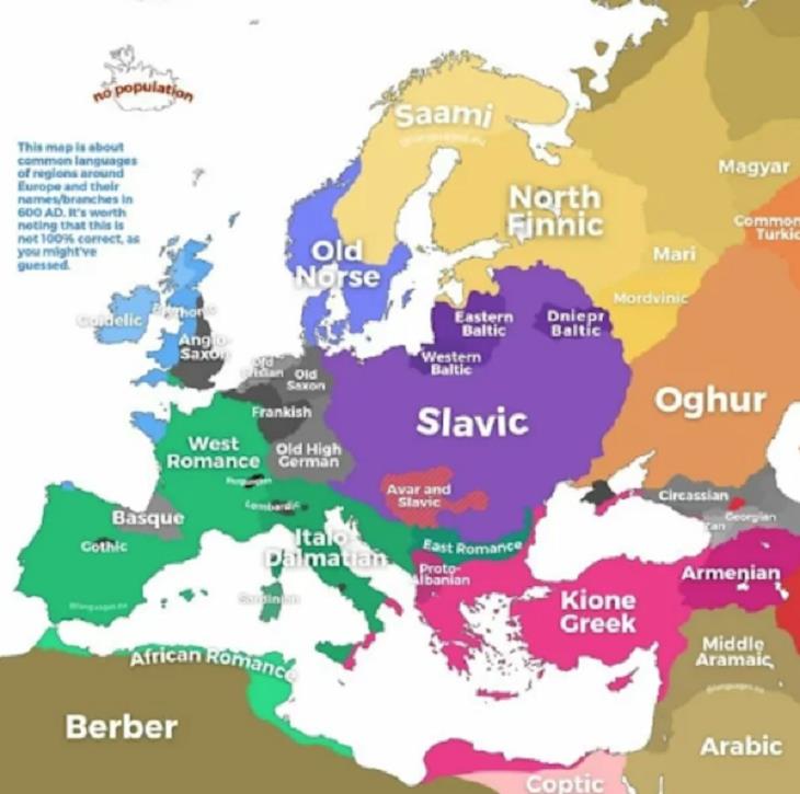 Unusual Maps, EUROPE LANGUAGES