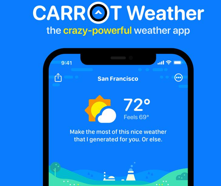  Weird But Useful Apps, Carrot Weather