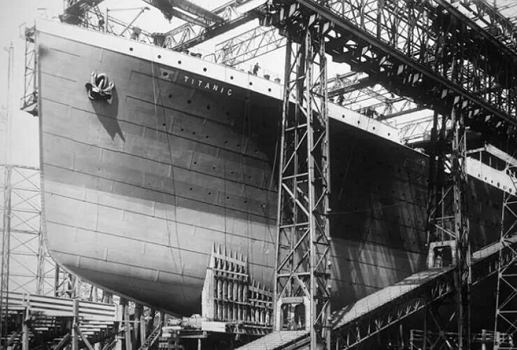 Rare Photos of the Titanic, construction