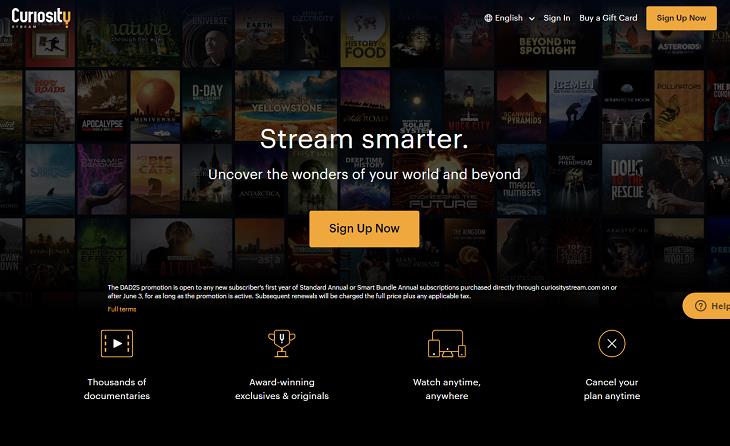 Streaming Services, Curiosity Stream