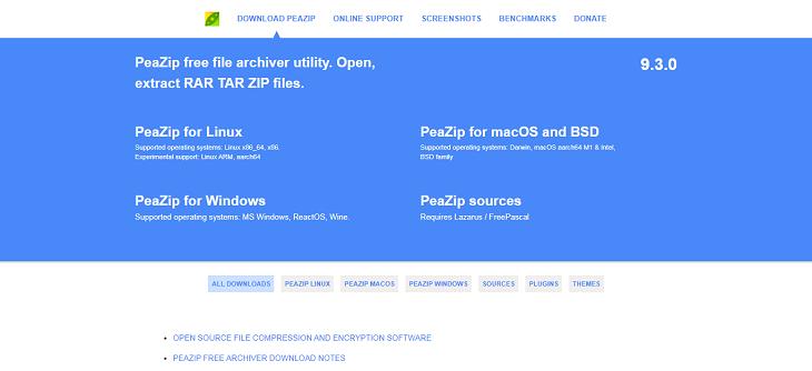 File Compression Software, PeaZip
