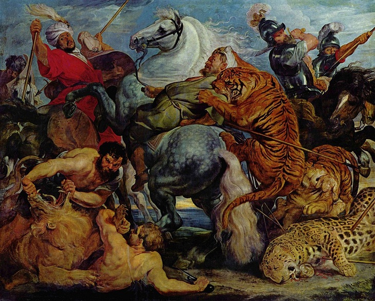 Tiger Paintings, Tiger Hunt