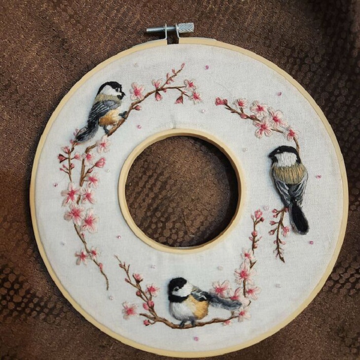 Embroidery Works, birds