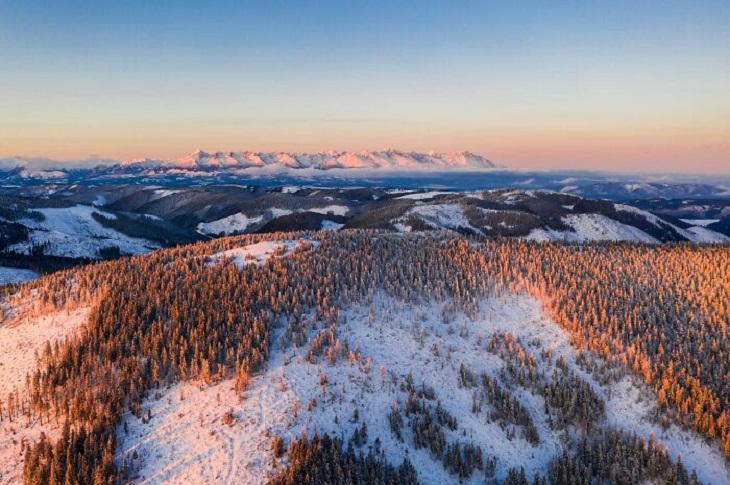 Paisajes Naturales De Eslovaquia, Altos Tatras desde Bajos Tatras