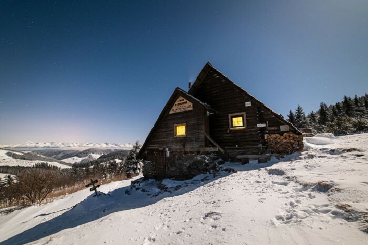 Paisajes Naturales De Eslovaquia, Cabaña Andrejcova en los Bajos Tatras