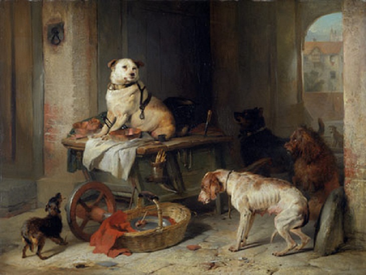 Famous Dog Paintings, A Jack In Office