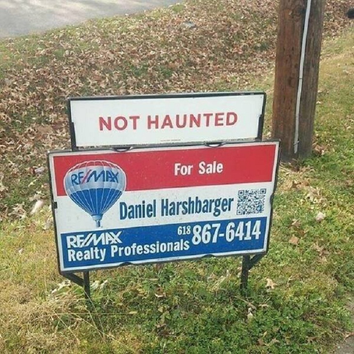  Hilarious signs, haunted