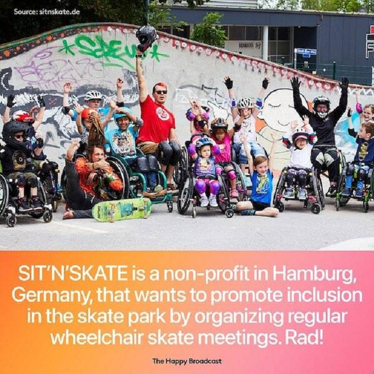 Positive News, wheelchair skating