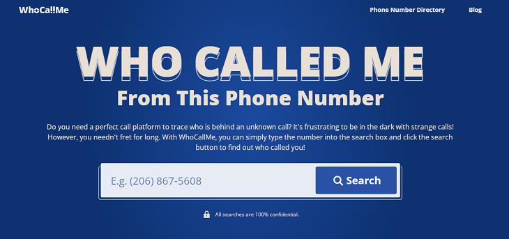 Identify a Phone Number Online, WhoCallMe