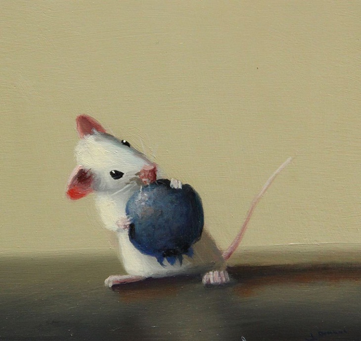 Mouse Paintings, Blueberry 