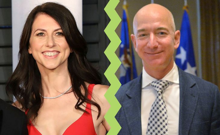Jeff Bezos and Mackenzie Scott