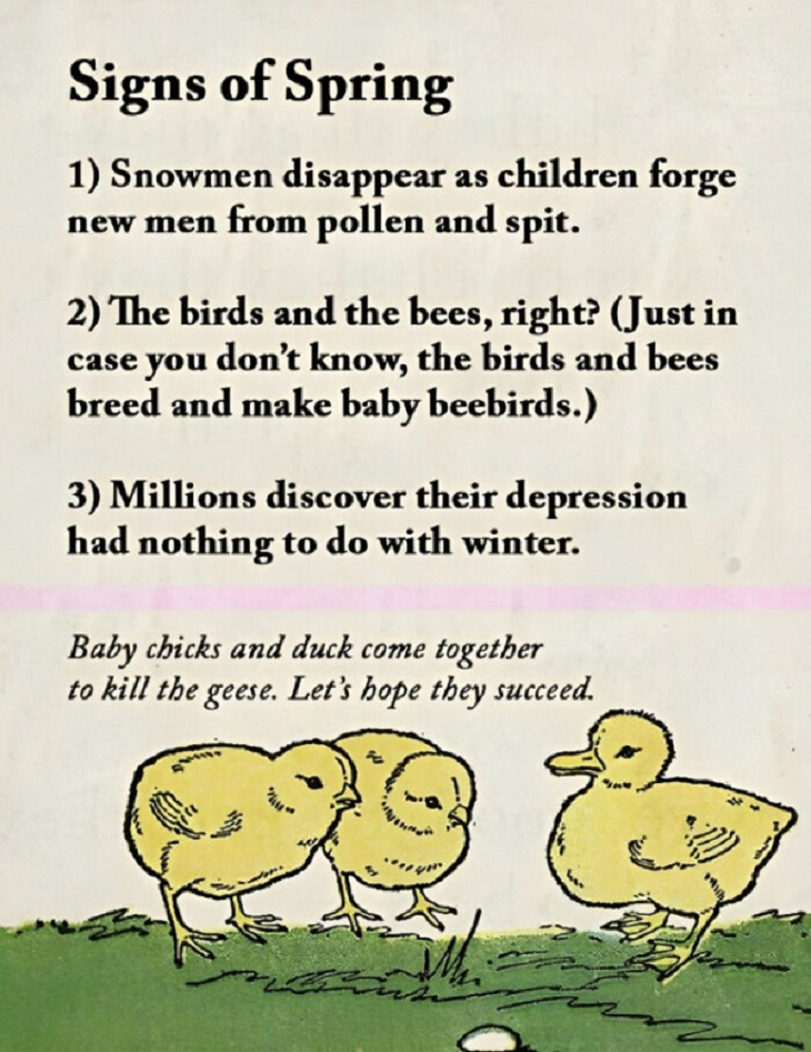  Funny ‘Science Facts', spring