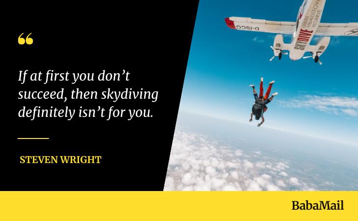 Funny Inspirational Quotes, skydiving