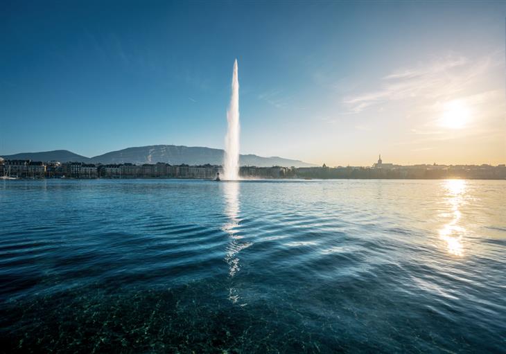 Jet d’Eau - The water jets of Geneva Lake