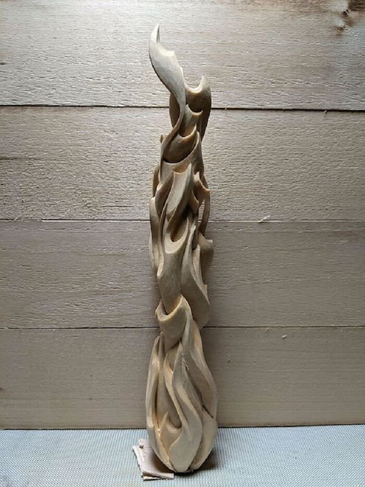 Woodworking Creations, Fire, in basswood