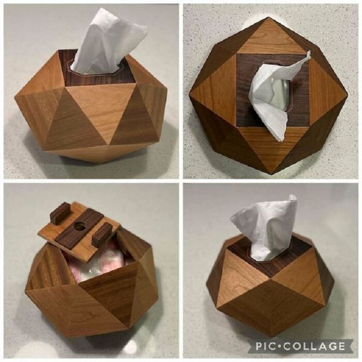 Woodworking Creations, tissue box 
