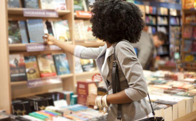 Are you a predictable person: A woman in a bookstore