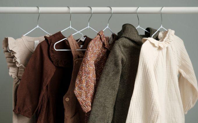 Are you a predictable person: clothes on a rack
