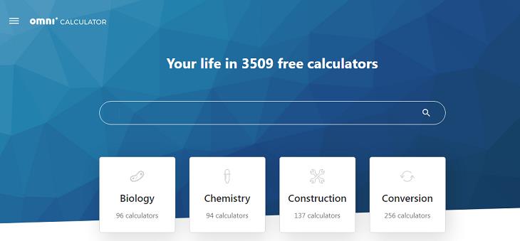 Useful Websites,  Omni Calculator 