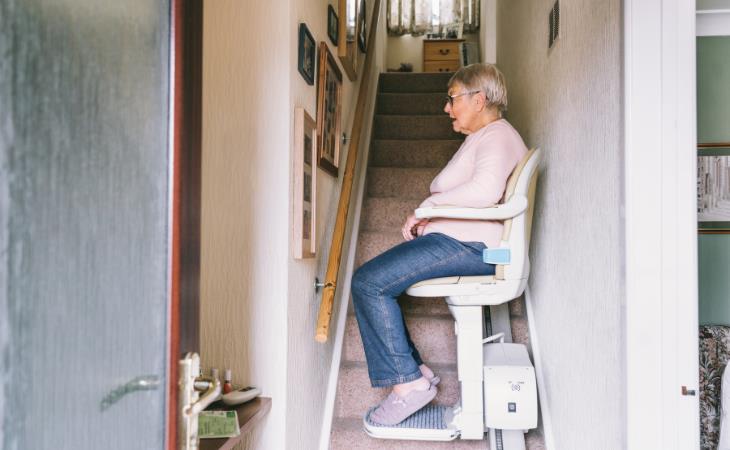 Seniors Living Alone, Stair Lifts