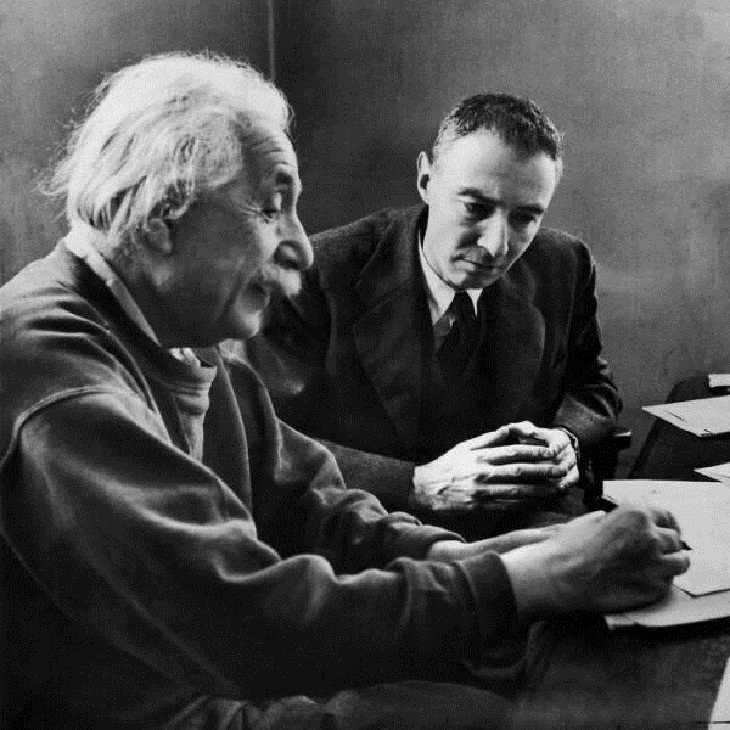 Rare Historical Photos, Robert Oppenheimer with Albert Einstein