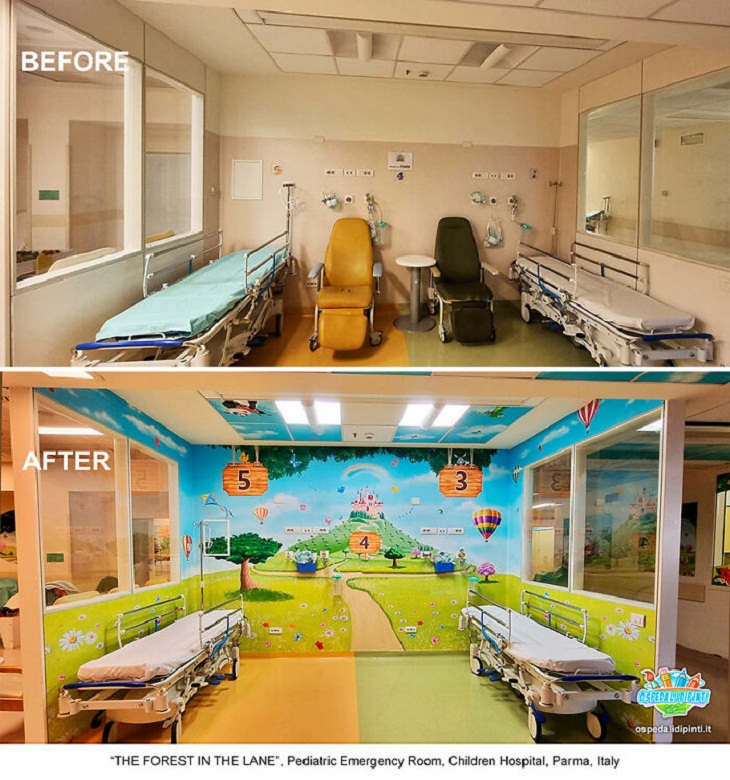 Colorful Hospital Murals 