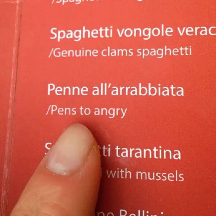 Hilarious Examples of Translation Fails